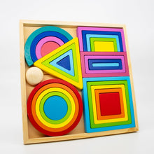 Load image into Gallery viewer, Geometric Wooden Puzzle Sets