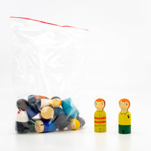 Load image into Gallery viewer, Painted Peg Doll Sets