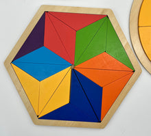 Load image into Gallery viewer, Geometric Wooden Puzzle Sets