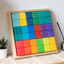 Load image into Gallery viewer, Mosaic building blocks (36 wooden block set)