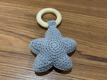 Load image into Gallery viewer, Crocheted Star Rattle/Teether
