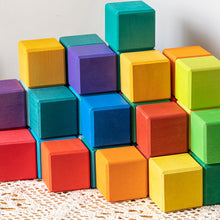 Load image into Gallery viewer, Mosaic building blocks (36 wooden block set)