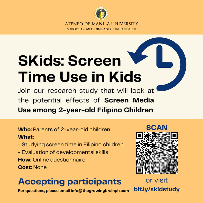 SKids: Screen Time Use in Kids - a research study on screen media use of 2-year-olds