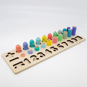 Numeracy Board with Magnetic Fishing