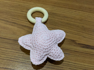 Crocheted Star Rattle/Teether