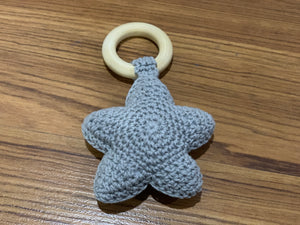 Crocheted Star Rattle/Teether