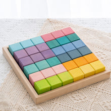 Load image into Gallery viewer, Mosaic building blocks (36 wooden block set)
